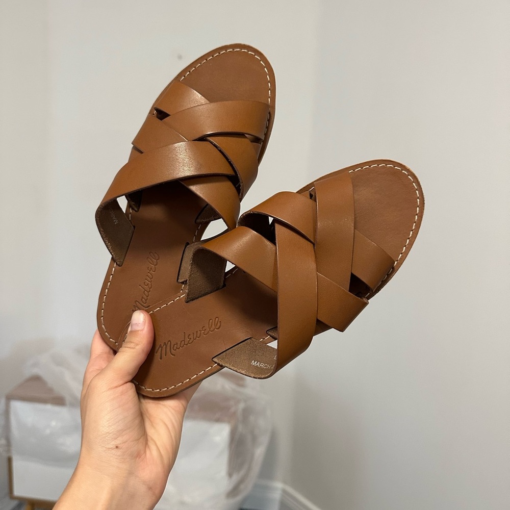 Madewell Tan Leather Sandals